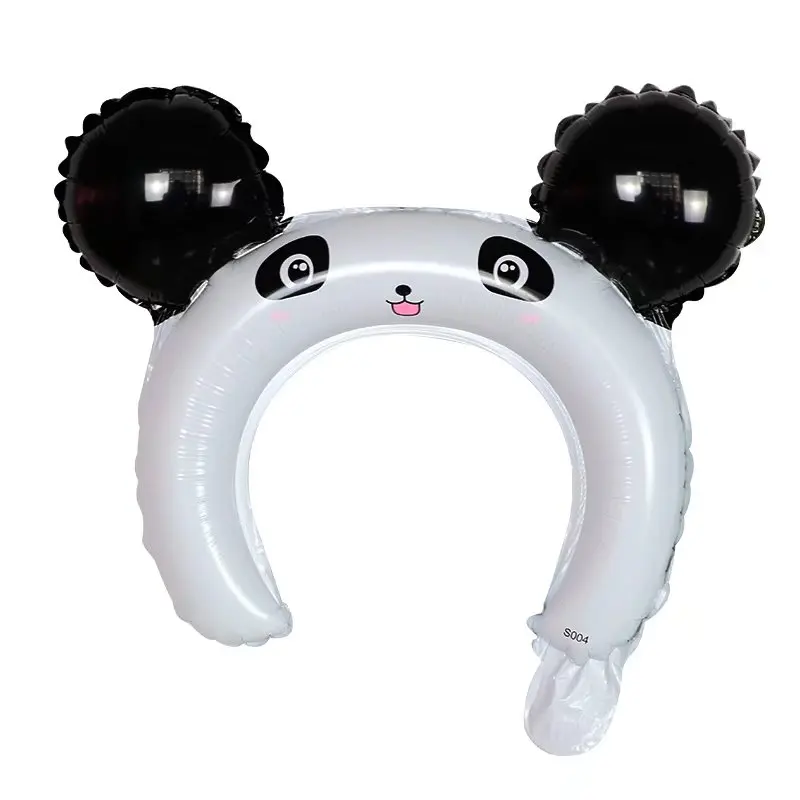 Тиара с милыми животными 10 шт., повязка на голову, воздушный шар, лягушка, панда, лиса, тигр, кот, детская игрушка для будущей мамы, украшение на день рождения, свадьбу, вечеринку для творчества 3d art игрушка раскраска тигр