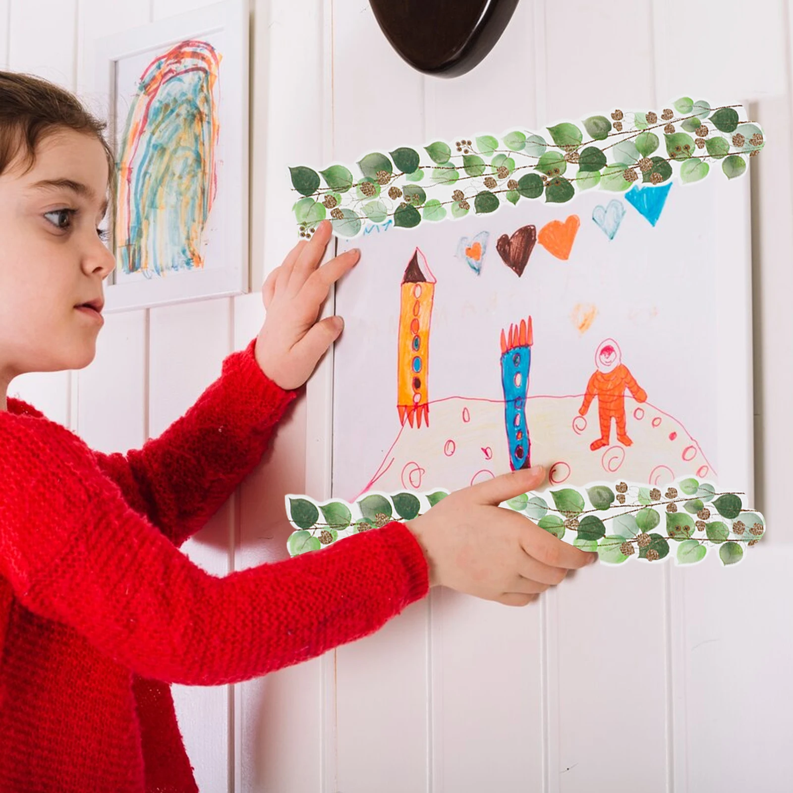 Классический эвкалипт граничный настенный постер декоративный тропический лист