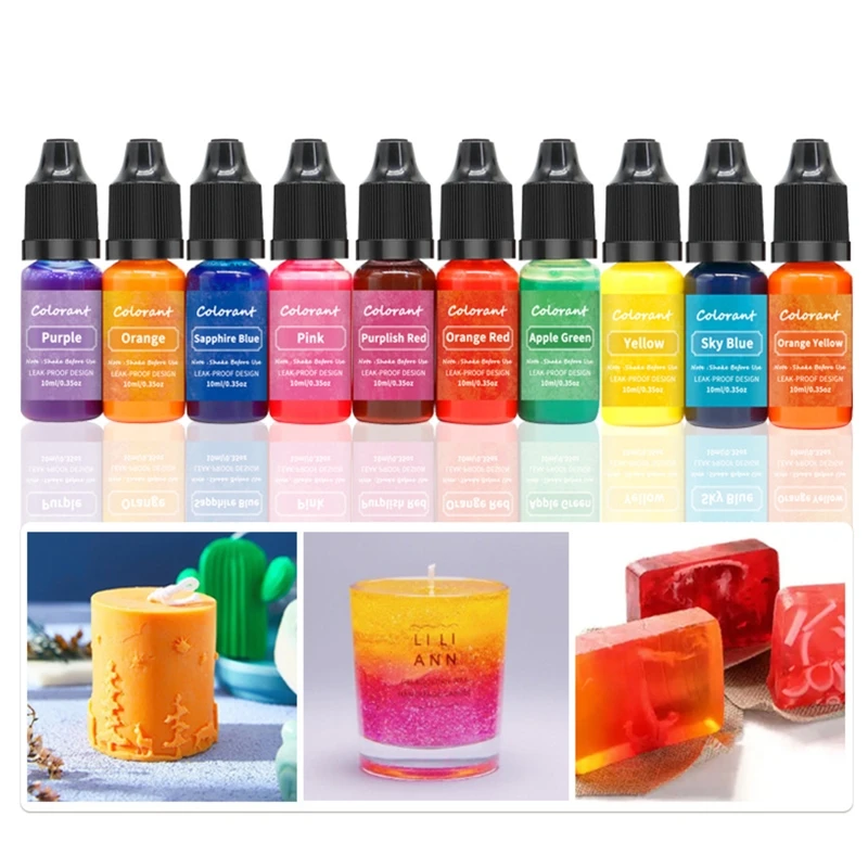 

High Concentration Candle Wax Color Dye Liquid Colors for Soap Coloring Bath Bomb Soap Dye for Crafting DIY Pigment