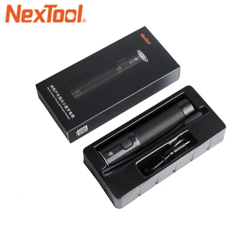 

NexTool Outdoor E-Star 1200lm High Lumen Flashlight Lamp Power Bank 190M Beam Distance IPX4 Strobe Lighting Type-C rechargeable