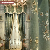 fashion simple european style villa living room curtains bedroom curtains