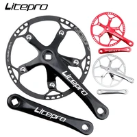 litepro ultralight 130mm bcd 45t 58t bmx alloy chainring and crank folding bike chainwheel bicycle parts