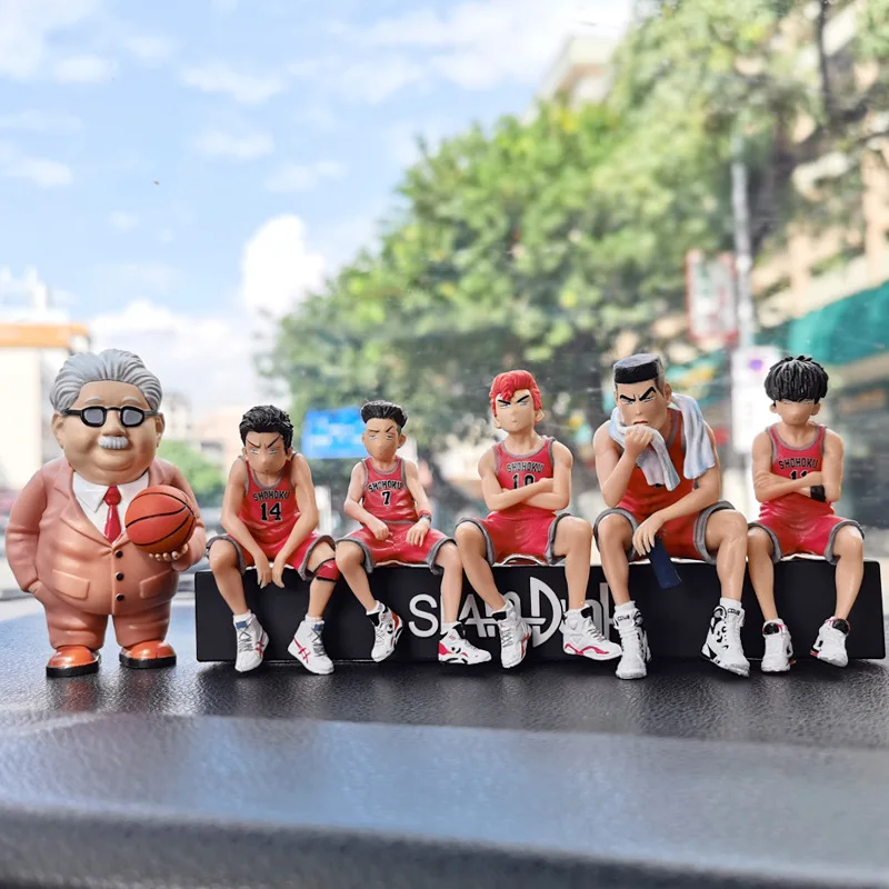 

9Cm Car Interior Decoration Cartoon Anime SLAM DUNK Hanamichi Sakuragi Action Figure Figurines Ornament Auto Accessories Gifts