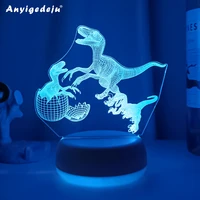 dinosaurs combo night light for boys dino night light for home decor birthday gift 3d illusion lamp droshipping