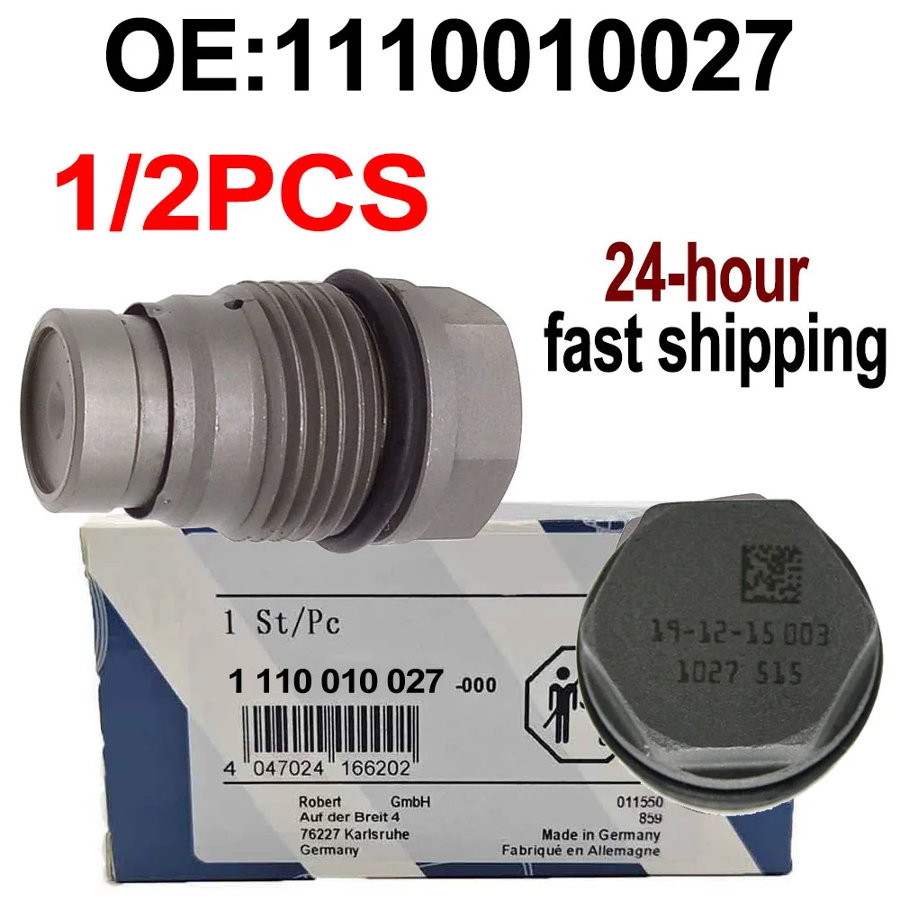 

1/2PCS For B-osch 1110010027 Original Box Common Rail System Pressure Relief Valve 1110010014 For M-AN CASE-IH FENDTT