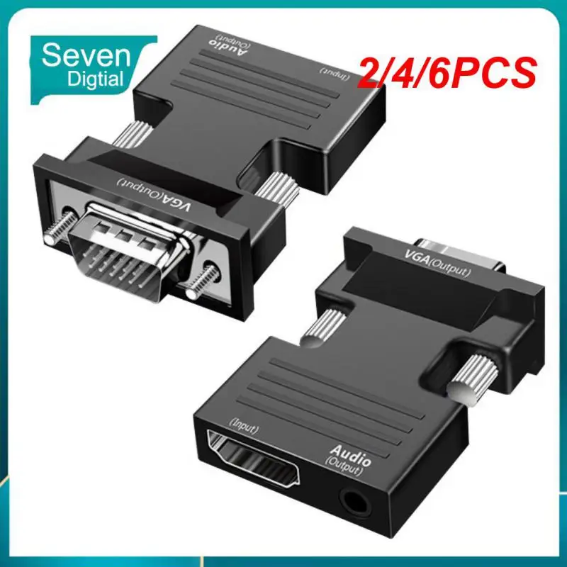 

2/4/6PCS 1080p HDMI-compatible Vga To HDMI-compatible 1080p Hd HDMI-compatible To Vga Adapter For Pc Laptop