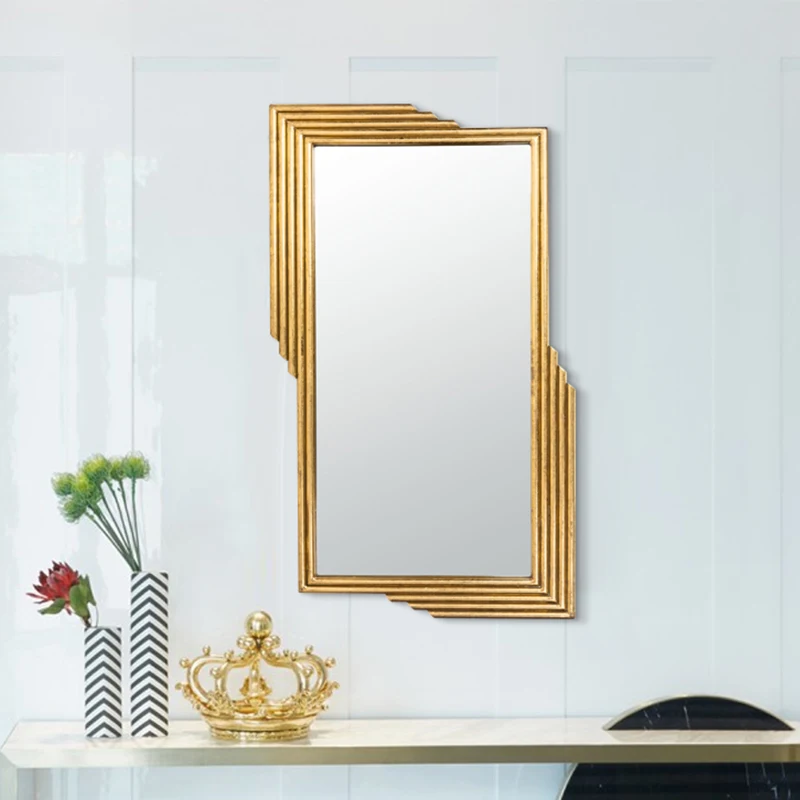 

Decorative Mirror Wall Hanging Squares Glass Large Cosmetic Bathroom Decorative Mirror Makeup Lustro Decoration House