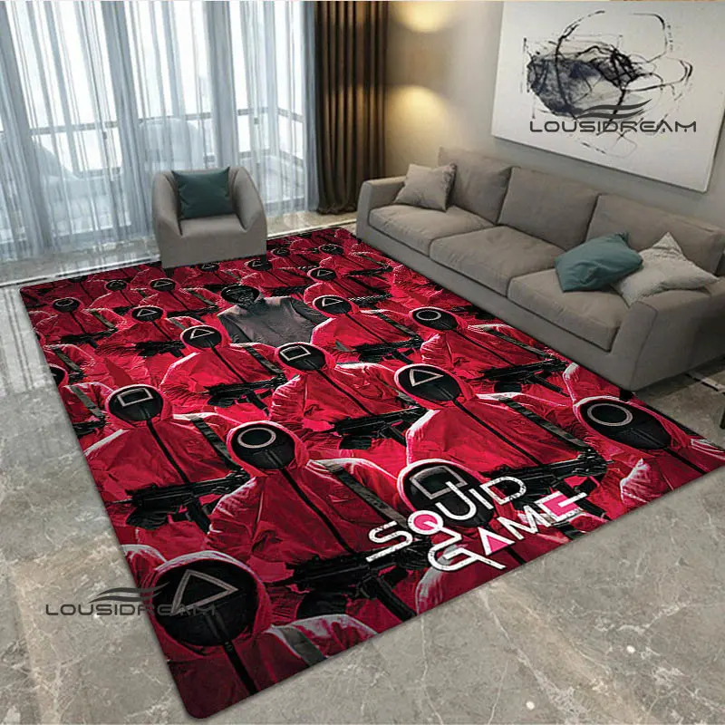 

Movie Squid Game Printing Carpet bedroom decor washroom floor mat rugs for bedroom Outdoor carpet birthday gift