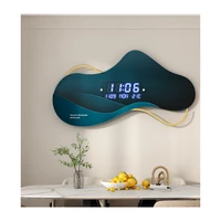 3d acrylic mirror wall sticker clock mute smart calendar digital wall clock large display led clocks %eb%b2%bd%ec%8b%9c%ea%b3%84 wall decor watch