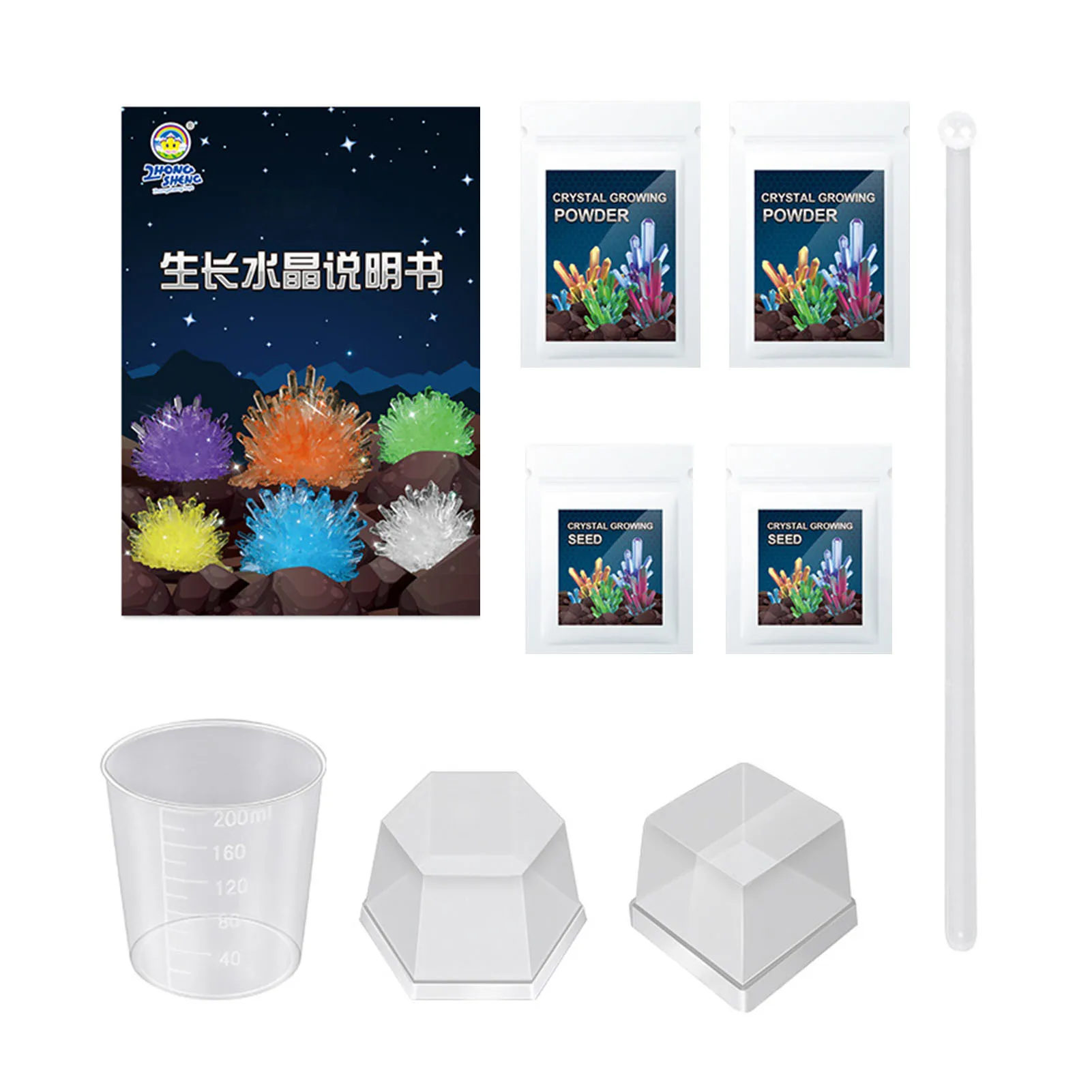 

Crystal Growing Lab Make Your Own Crystal Stem Experimental Science Kit Educational Birthday Gift For Kids Boys Girls