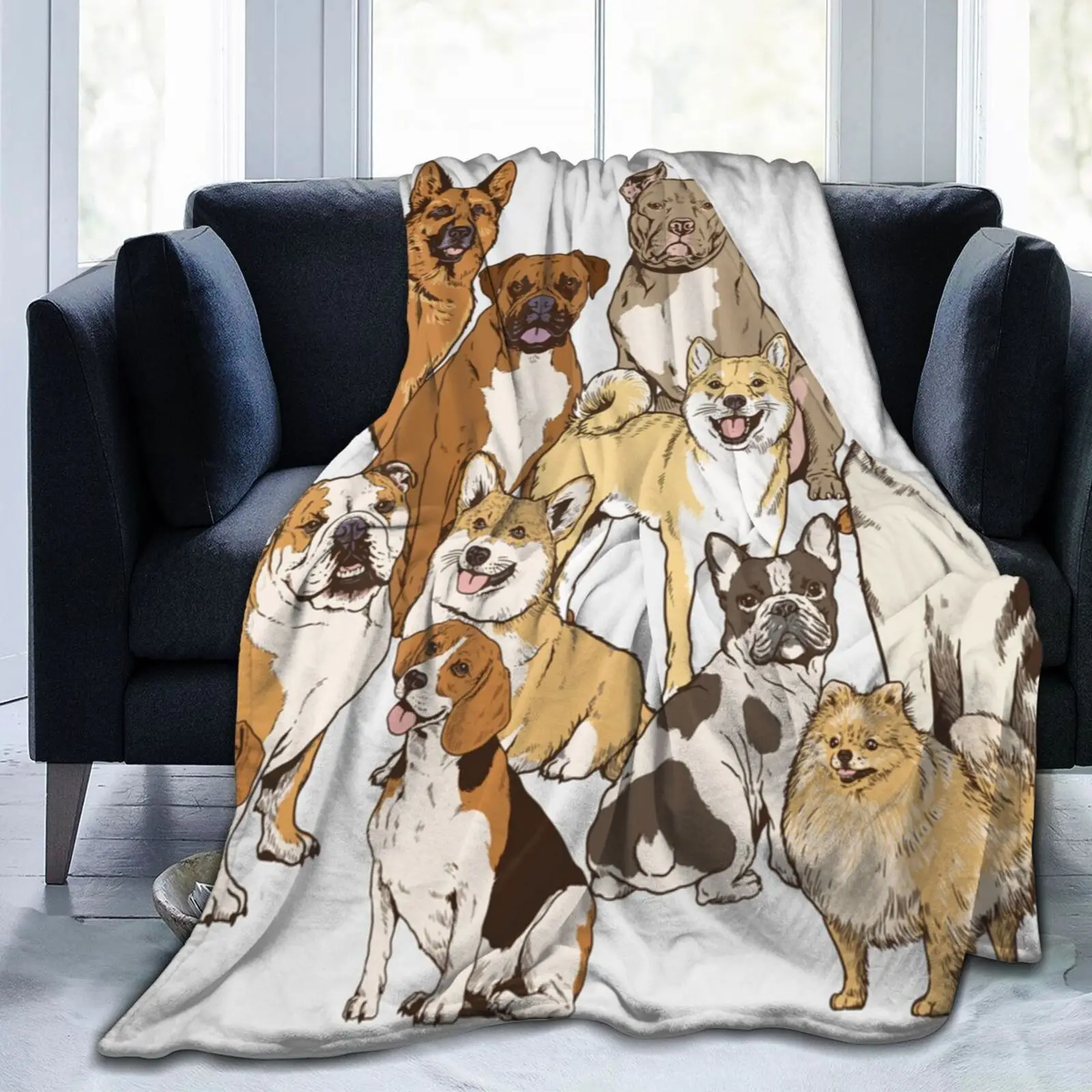 

Мультяшное детское одеяло для щенка, Фланелевое праздничное одеяло для подарка, диван, дышащее супертеплое одеяло, одеяло для путешествий