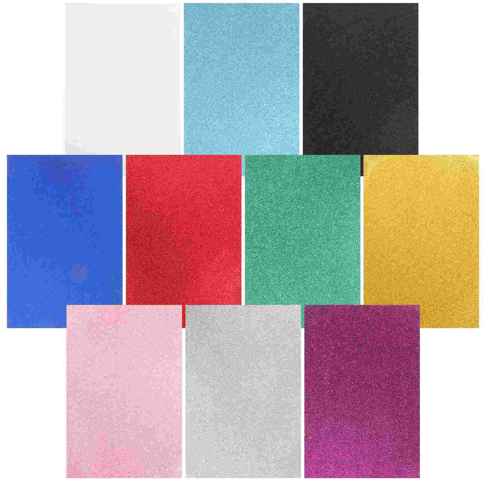 

10 Sheets Scrapbook Colored Sponge Paper DIY Handmade Materials Fold Kindergarten Craft Crafts Supplies