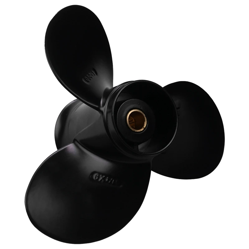 2X подвесной Пропеллер для Suzuki 8-20Hp 9 1/4X9 алюминиевый сплав 3 лезвия черный 10