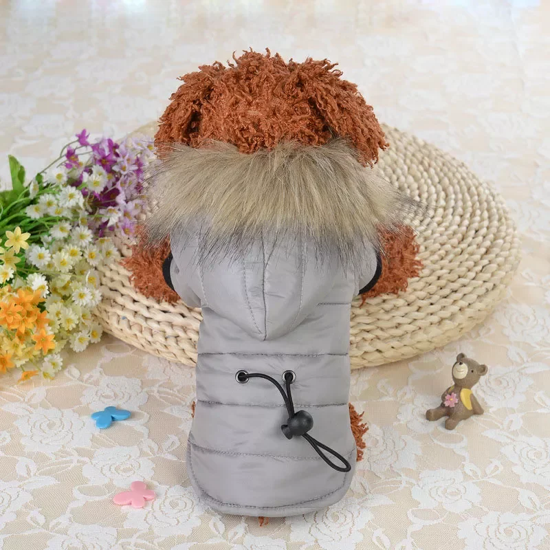 

Outfits Warm Small Dog Clothes Winter Pet Dog Coat For Chihuahua Soft Fur Hood Puppy Jacket Clothing For Dogs Chihuahua