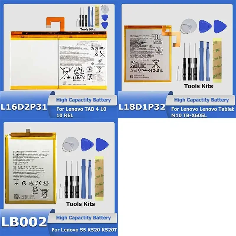 Аккумулятор XDOU для Lenovo Tab 7.0 ZUK Z2 pro Vibe P1 S5 Tablet M10 K10 Note K5 Pro TB-X605L TB-X605F TB-X605M TB-X505X x505L