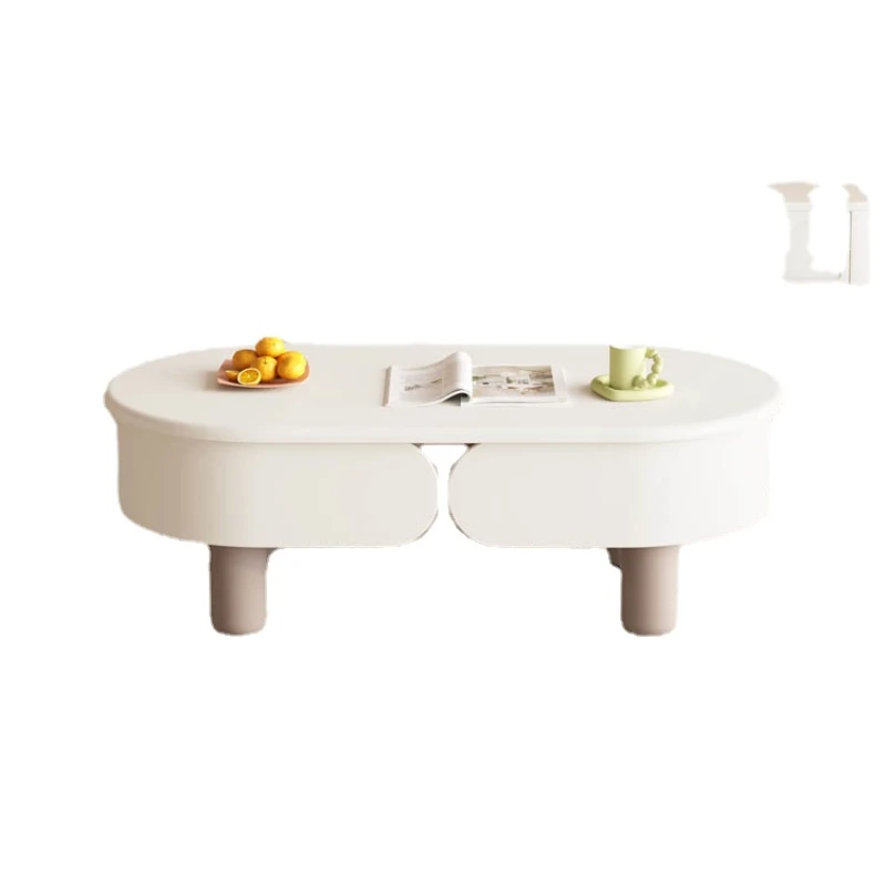 

PQF Adjustable Tea Table Multifunctional Retractable Tea Table TV Cabinet and Tea Table Combination