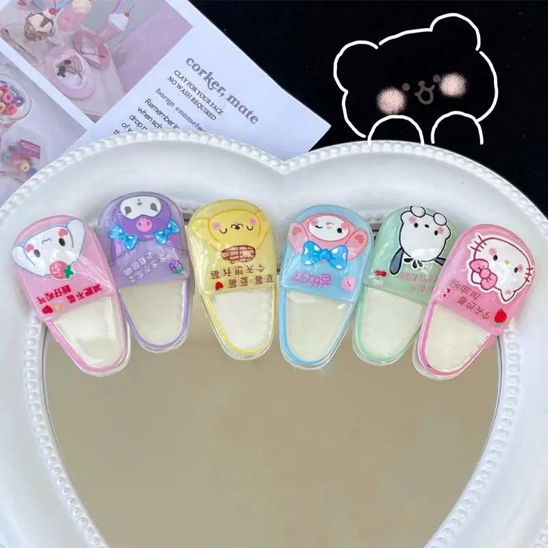 

Sanrios Hellokittys My Melody Cinnamoroll Kawaii аниме вокруг небольших тапочек заколка для волос милый мультяшный Утконос клипса головной убор