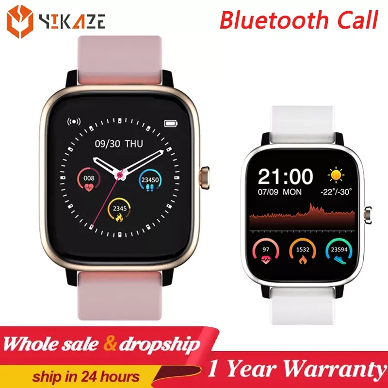 

Bluetooth Calls Smart Watch Men Women Waterproof Heart Rate Music Player Pedometer Smartwatch For amazfit Huawei Apple Xiaomi