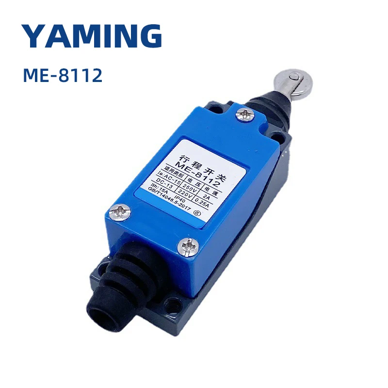 ME-8112 микро концевой выключатель IP40 плунжерный ролик мощность 1NO 1NC моментальная Перезагрузка 15A латунный контакт