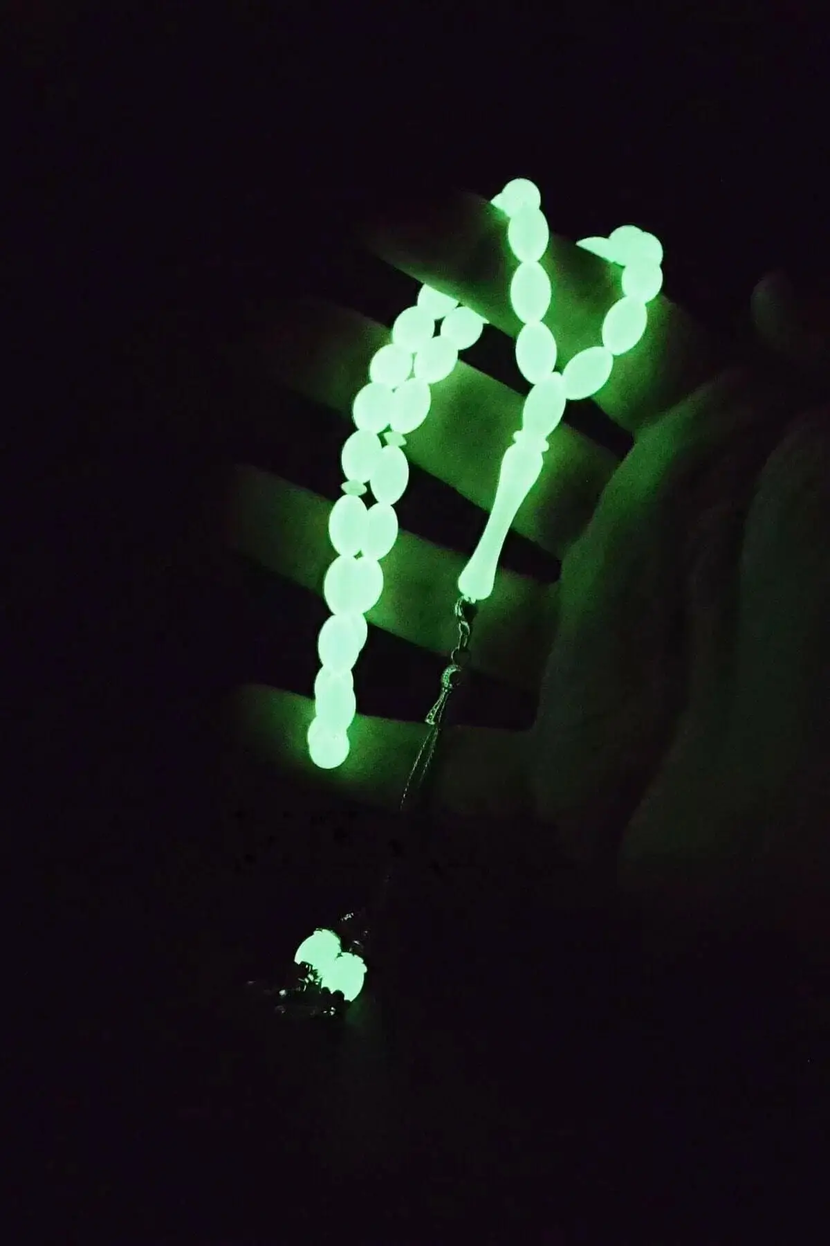 Бусины для молитвы янтарные Луна дневного света