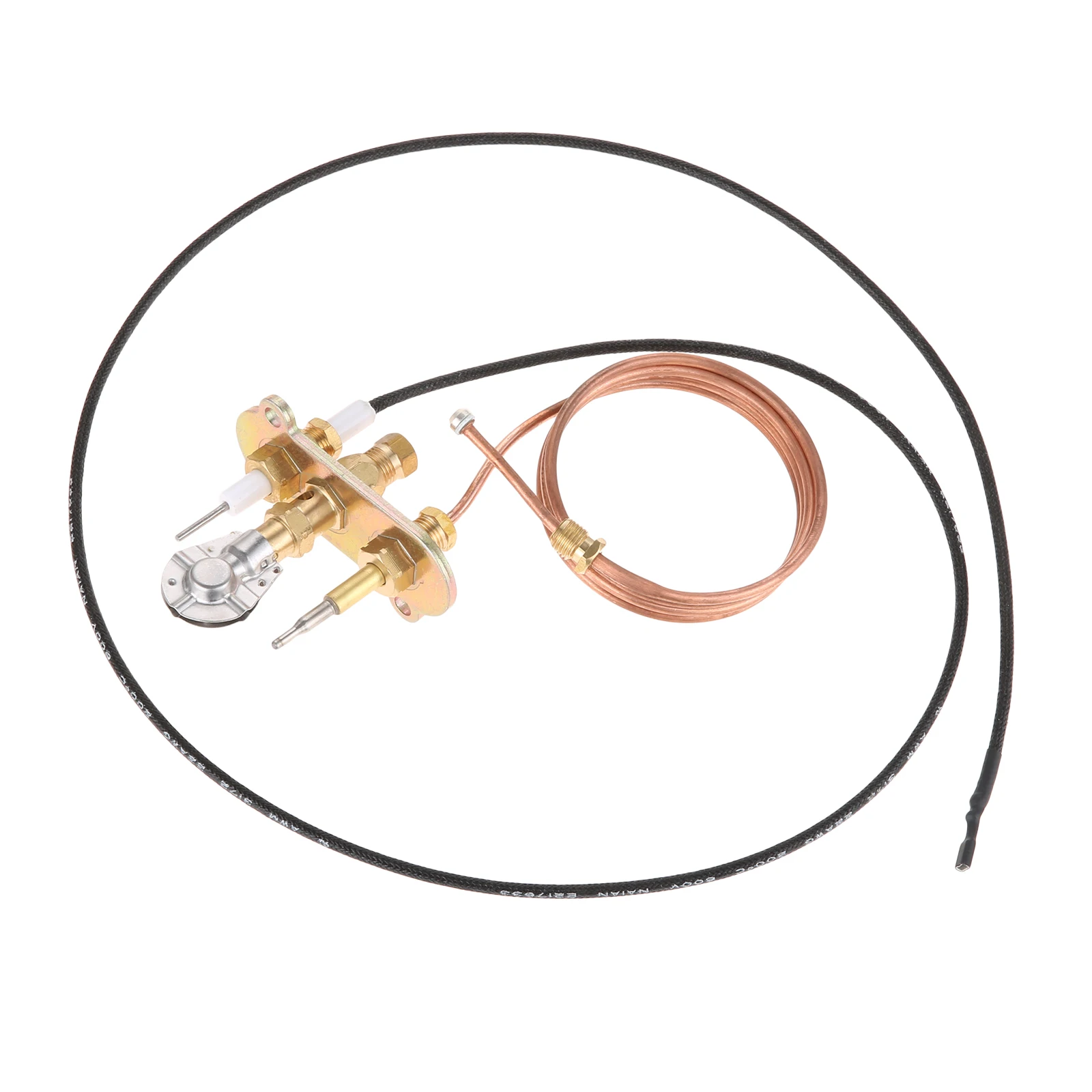 

1set Liquefied Gas M8*1 Thermocouple and Ignition 900mm Pilot Burner kit for Fireplace/Thermocouple Gas Water Heater Replacement