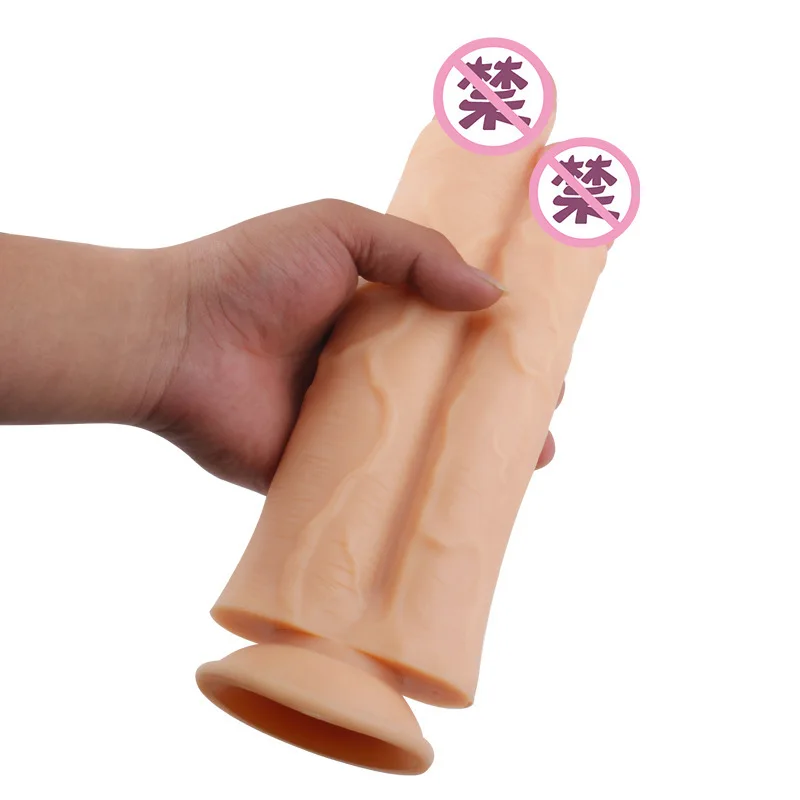 Double-Headed Dragon Simulation Dildo Female Wearable Design Sucker Masturbator Adult Toy