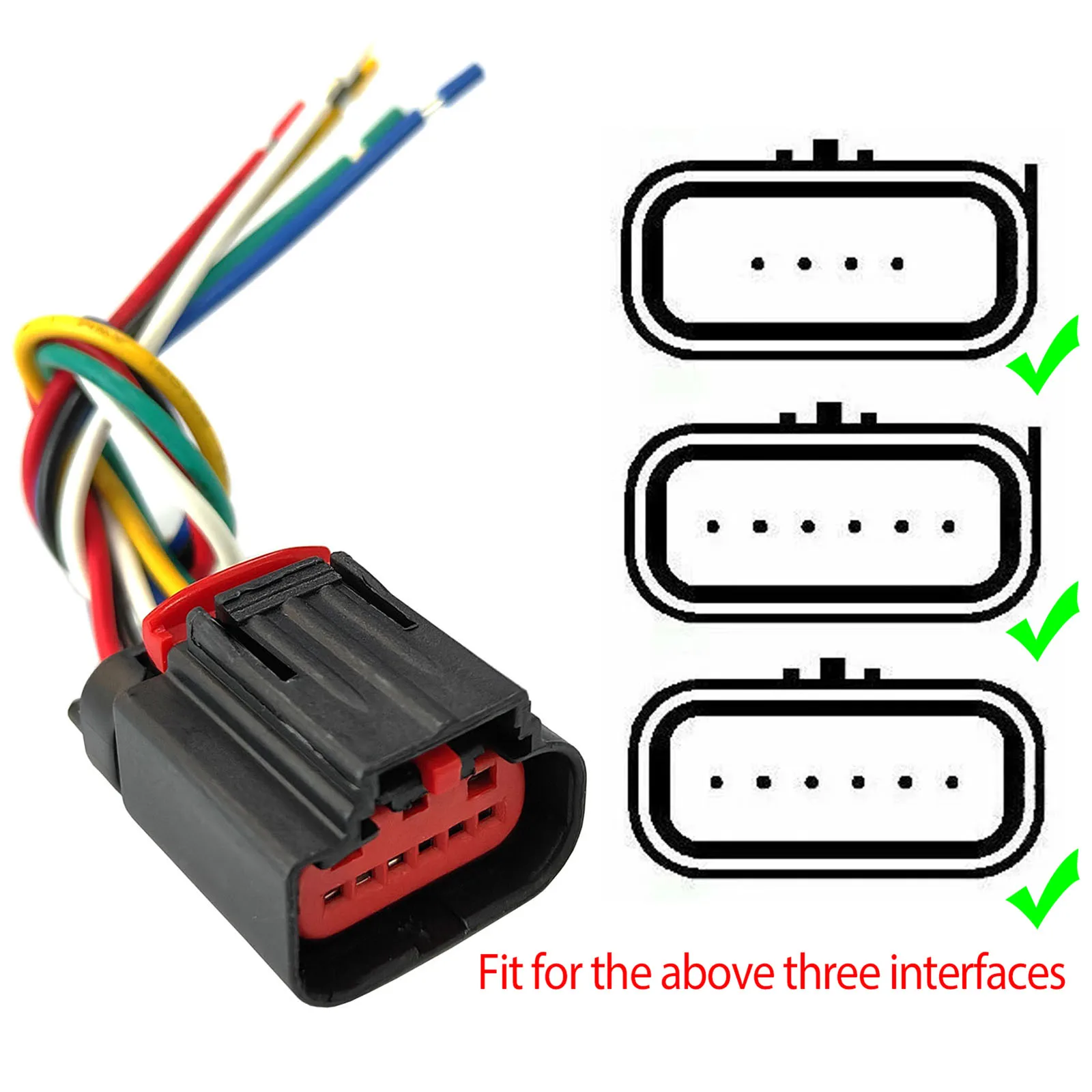Фото 2x для Ford C-Max Focus Galaxy Kuga Mondeo S-Max Tourneo Transit Connect MAF датчик массового расхода воздуха 6PIN разъем вилка ткацкий станок №3