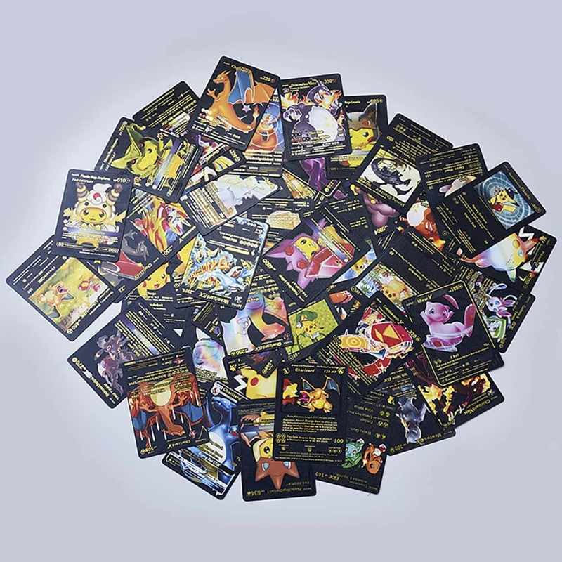 Новинка 11-55 шт. набор для испанской игры Pokemon модель TCG карточка из темного металла