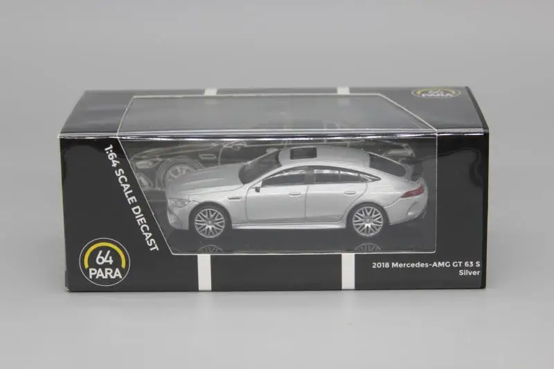 Серебряная коллекция литых моделей автомобилей пара64 1:64 Mercedes-AMG GT 63 S