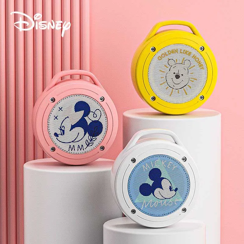

Симпатичный оригинальный Disney Микки беспроводной Bluetooth динамик мультяшный медведь пух Ipx5Waterproof сабвуфер динамик Портативный Умный динамик