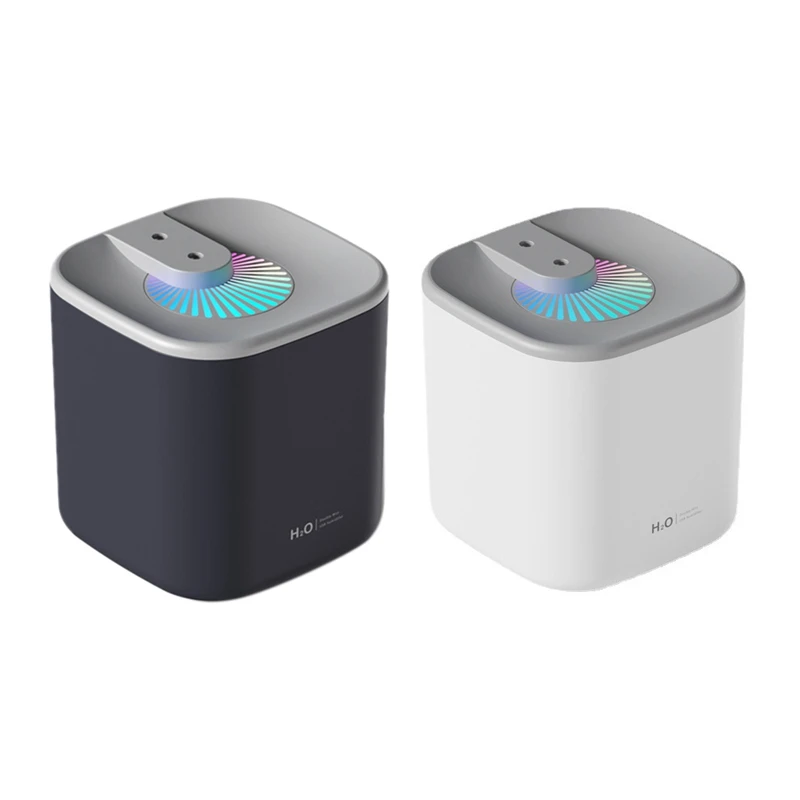

3L Mute and Large-Capacity Dual Spray Humidifier Smart Timing Colorful Night Light for Office