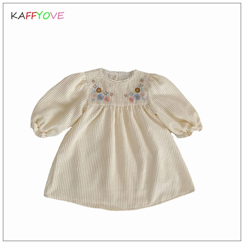 

Детское платье с длинным рукавом, однотонное Повседневное платье для новорожденных, детская одежда на осень и зиму 2023, детские платья на день рождения и Рождество