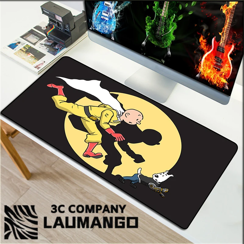 

Настольная защита Xxl, коврик для мыши, приключения в стиле Тинтин, игровые аксессуары для клавиатуры, коврик для мыши, коврики для аниме, боль...