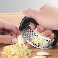 1pcs multi function stainless steel garlic press manual garlic grinding tools chili ginger grind kitchen gadgets and accessories