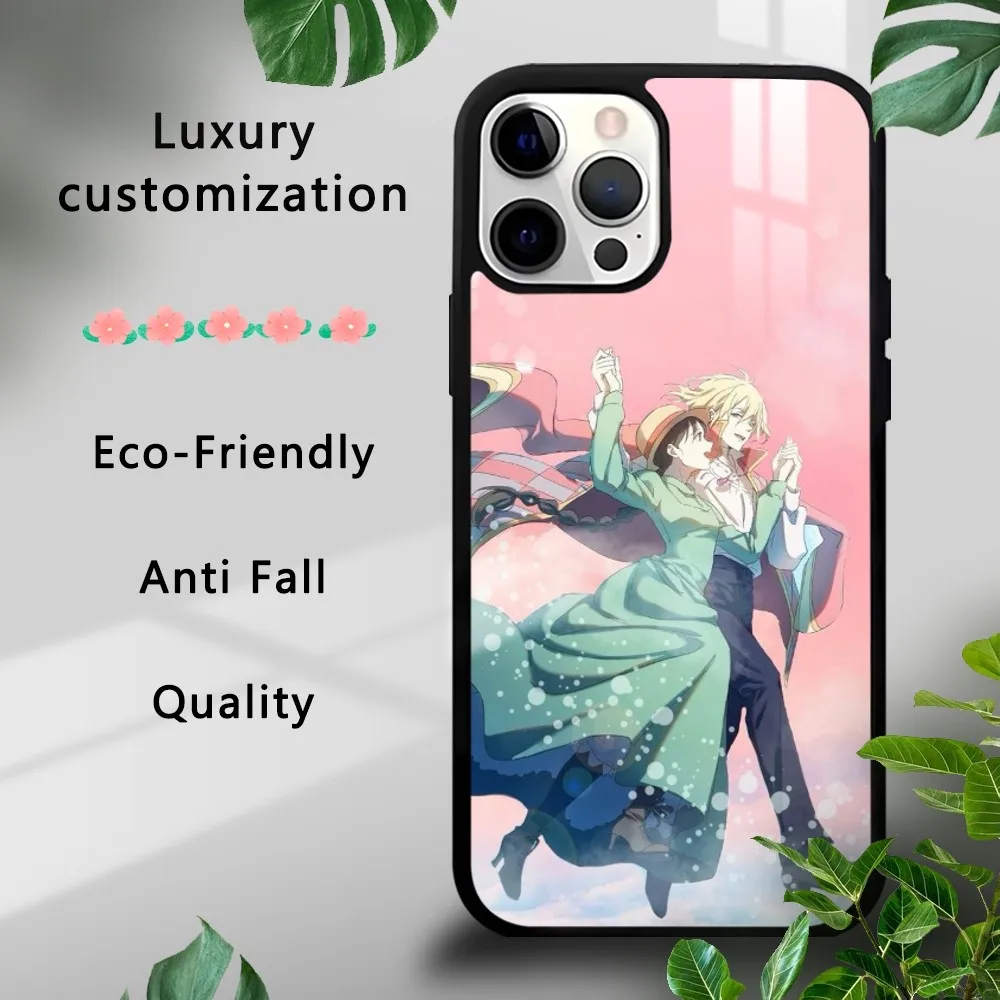 H-Howls Moving C-Castle Phone Case For iPhone 16 15 14 13 12 11 Pro Xs Max Mini Plus Celulares Hard Funda