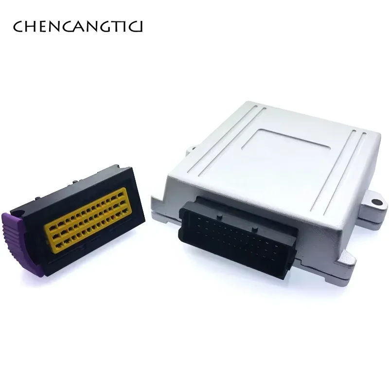 

1 комплект, 39-контактный блок ЭБУ, алюминиевый корпус, вилка, автомобильный блок управления, разъем панели генератора, разъем печатной платы с терминалом