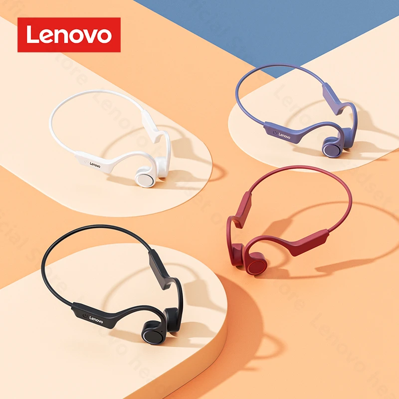 

Lenovo X4 Bone Conduction Bluetooth Headphone Sports Earphone Waterproof Wireless Headset with Mic Ear-hook TWS Bass Hifi Stereo