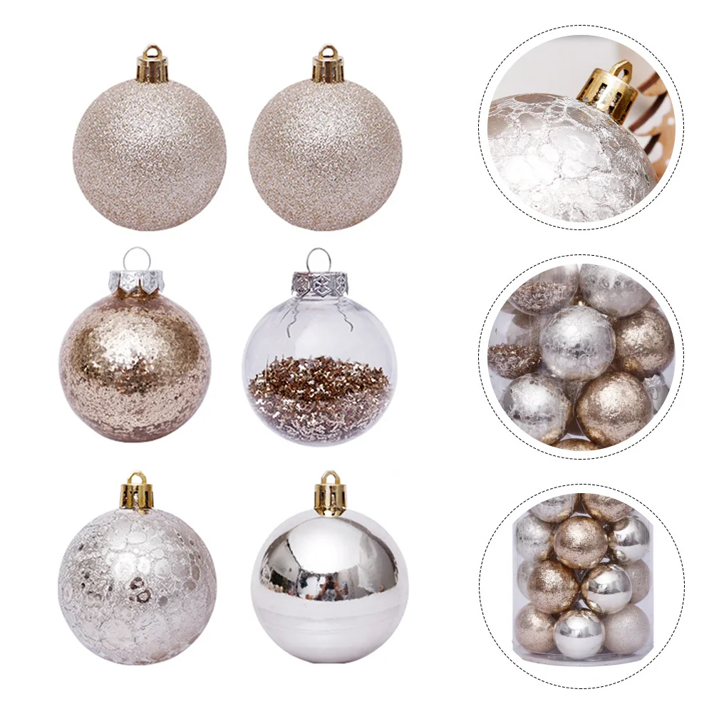 

1 Set 30Pcs Christmas Decoration Christmas Tree Pendant Set (Assorted Color)