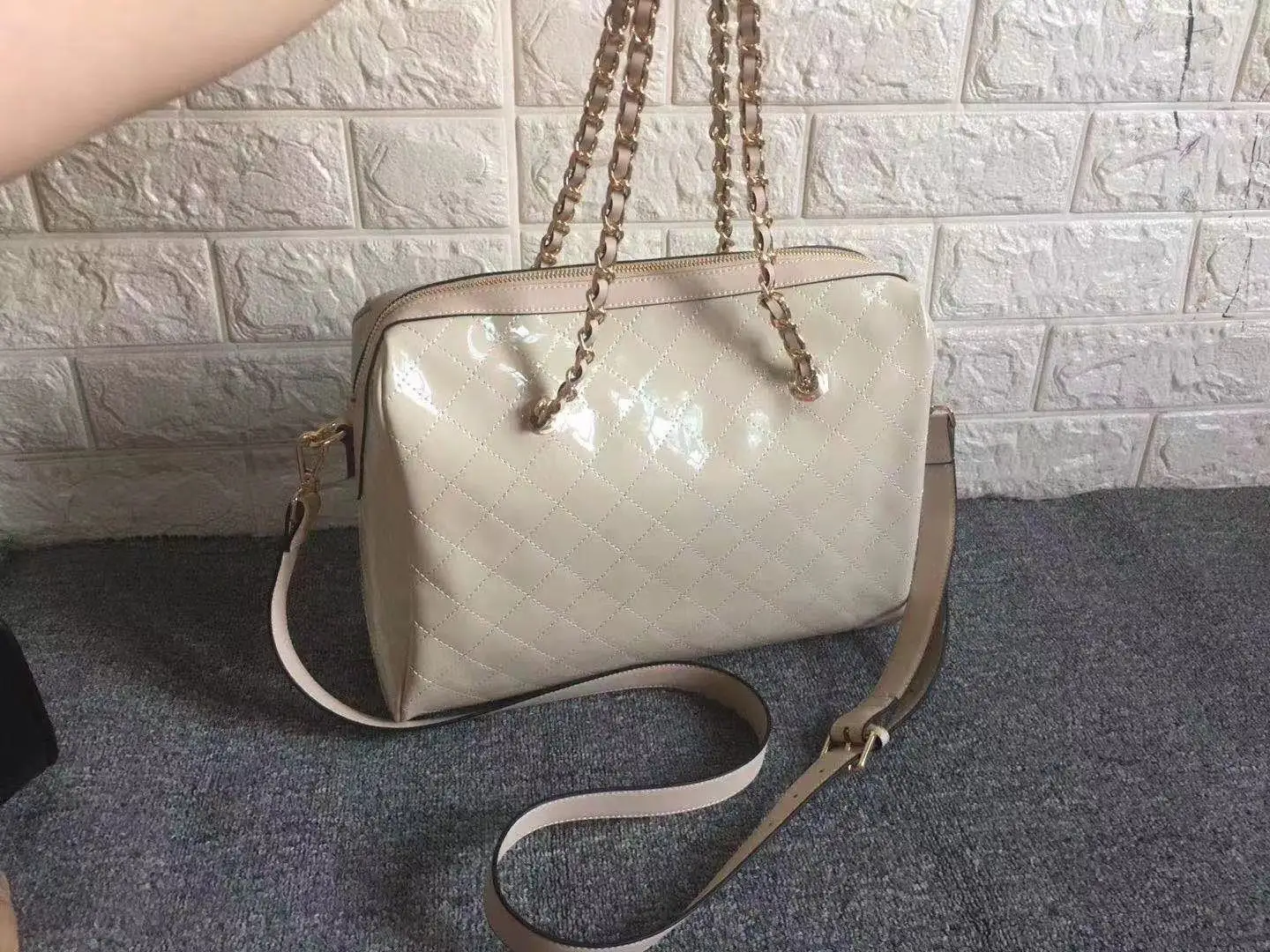 

The new lady handbag chain bag inclined shoulder bag one shoulder bag 9#