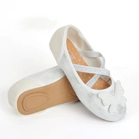 girls covered toes shoes 2022 spring autumn fashion kids butterfly shoes baby princess flats shoes children simple dance shoes