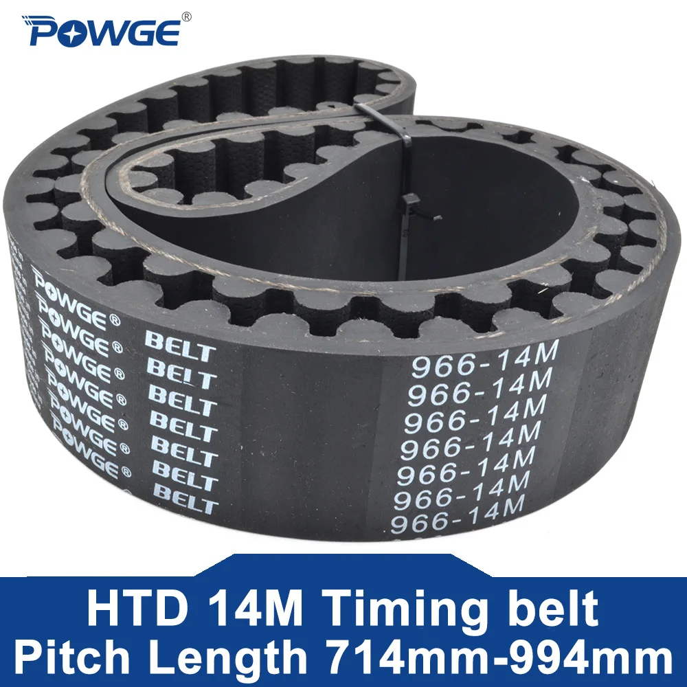 

POWGE HTD 14M Ремень ГРМ Lp= 714 728 784 798 812 826 840 868 882 896 910 924 938 952 966 980 994 Ширина 20-100 мм Резина