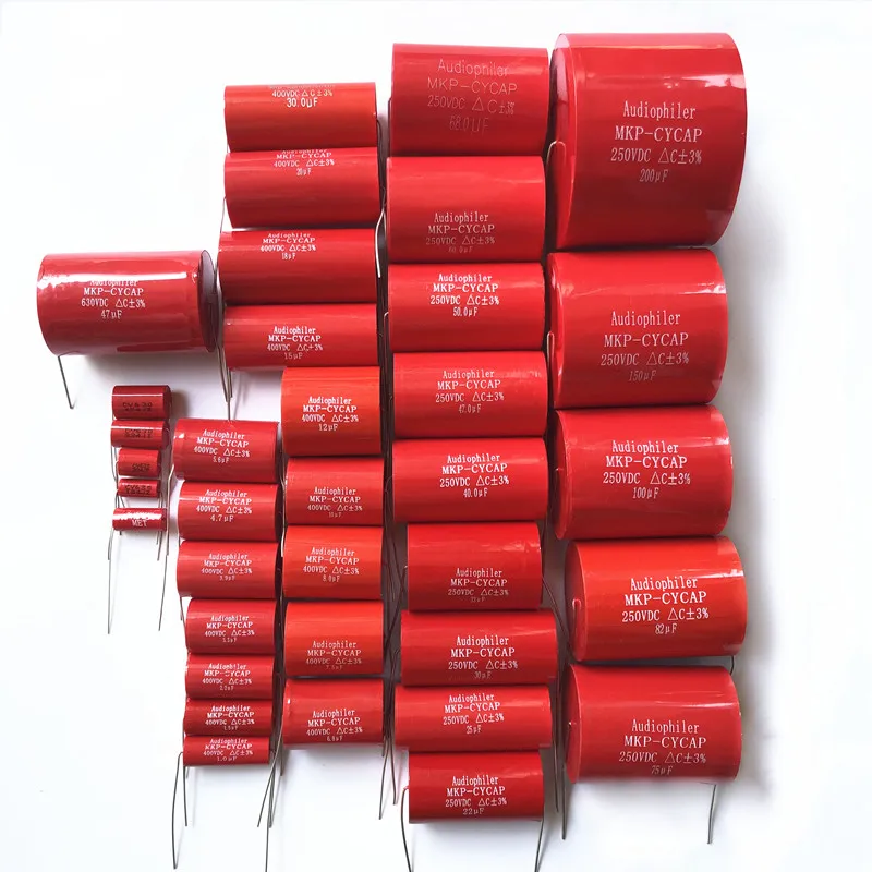 Audiophiler Axial MKP Capacitor Audio 250V 400V 630V 10UF/400V 0.1UF 0.22UF 0.33UF 6.8UF 7.5UF 8.2UF AEAK |