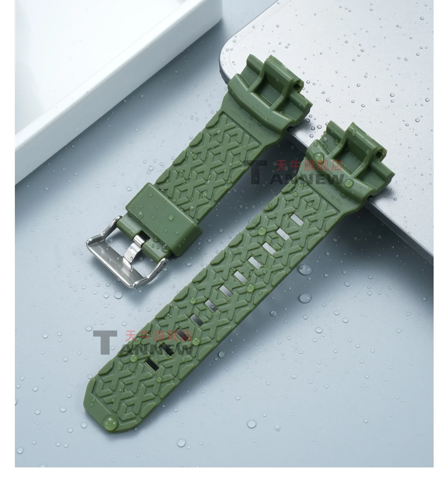 Фото Силиконовый ремешок для часов Casio G-Shock GAW-100B GA-110 GA-150 GA-200 GD-100 GLS-100, мягкий резиновый ремешок для мужчин, замена штатного. №3