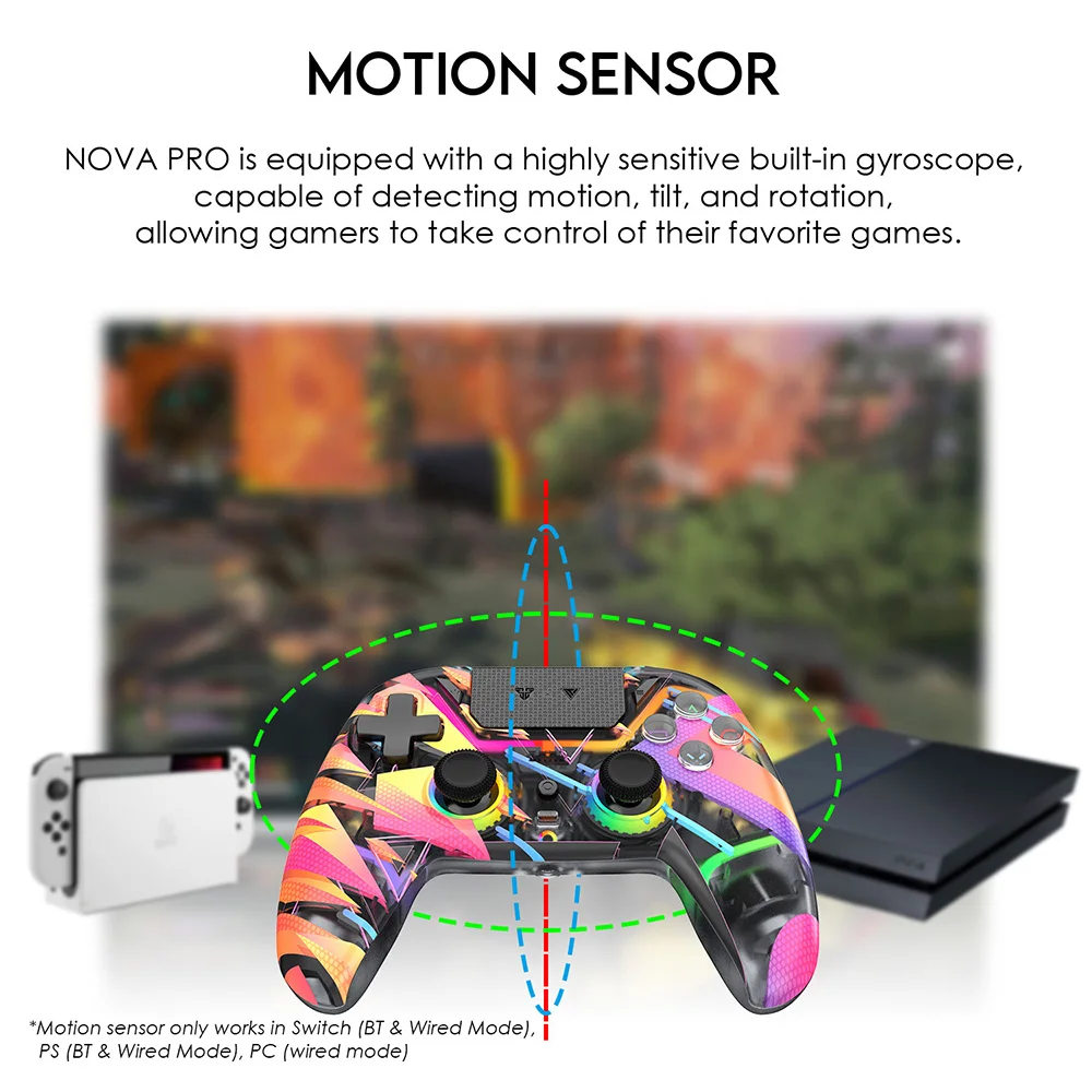 Беспроводной Игровой Контроллер Fantech Nova Pro Wgp14v2 С Джойстиком Защитой От Дрейфа И