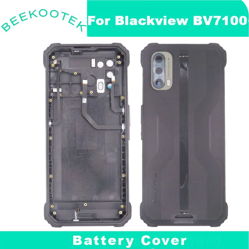 

New Original Blackview BV7100 Battery Cover Back Case Housing With Fingerprint FPC Receiver Accessories For Blackview BV7100