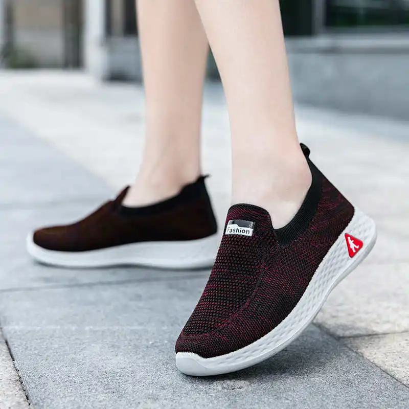 Женские кроссовки для бега 2021 Красная Спортивная обувь большого размера самые