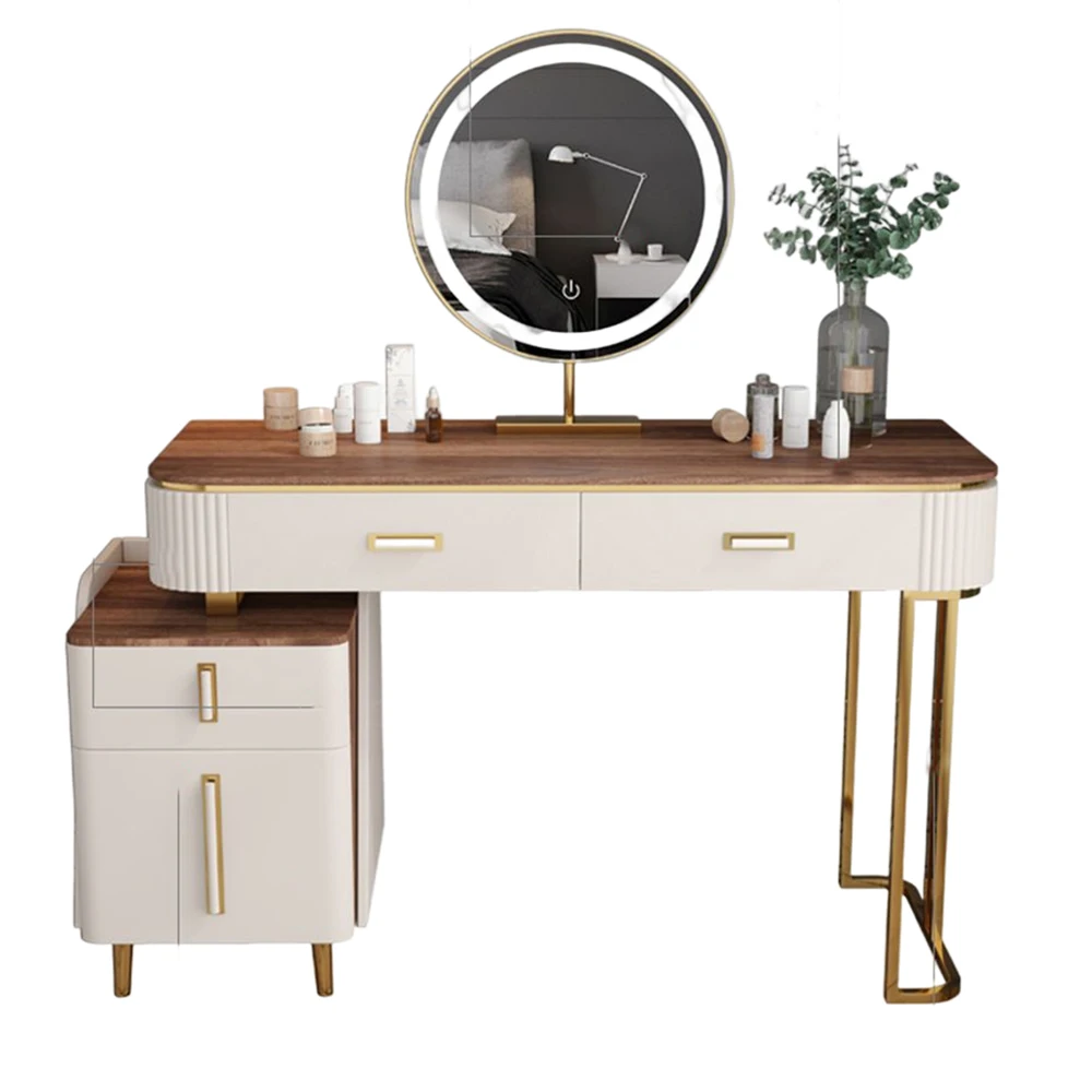 

Solid Wood Dressers Bedroom Chest Of Drawers With Mirror Large Capacity Vanitys For Makeup Modern Simplicity