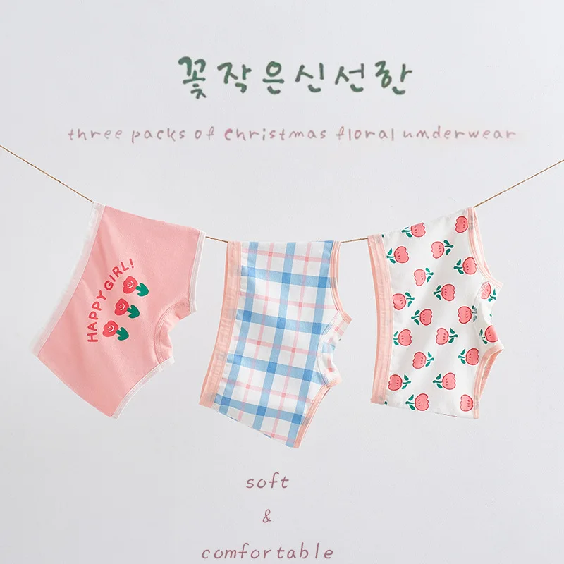 

Girls Underwear Cotton Triangle Cute Baby Boxer Panties