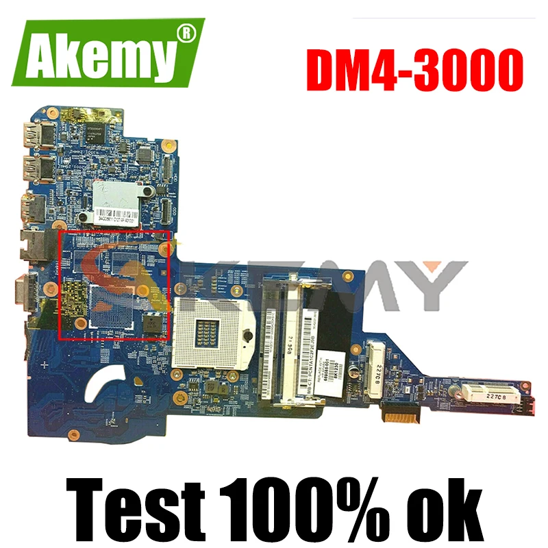 

669085-001 669085-501 для ноутбука HP Pavilion DM4 DM4-3000 HM67 PGA 989 материнская плата 48.4QC05.011 DDR3 Материнская плата для ноутбука
