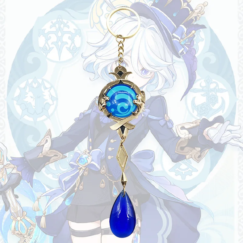 Брелок для ключей Genshin Impact вдали от фонтана фотофокусов брелок креативный